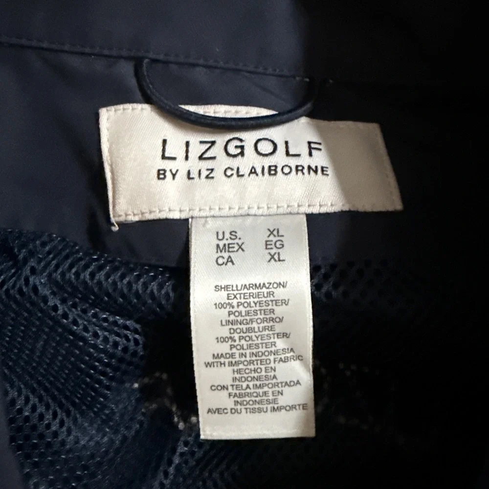 Liz Claiborne Lizgolf Navy Blue Golf Vest size Extra Large‎